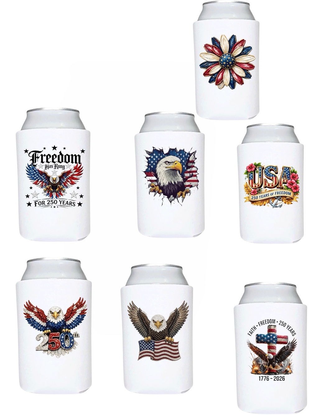 1 foam Can Cooler Koozie pick a design. Great for cans and bottles New